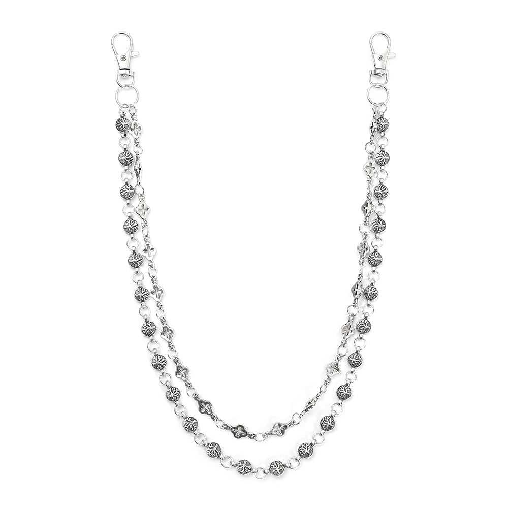 Tree of Life Japanese-Style Double-Layer Belt Chain