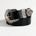 New leaf print lucky sketch vintage carved niche design belt versatile jeans dress strap