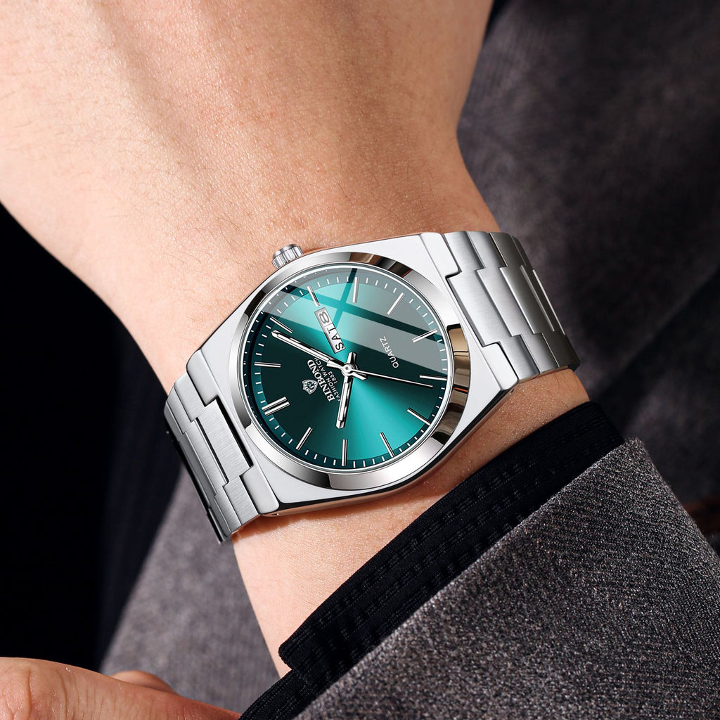 Sleek Dual Calendar Quartz Watch (11 variants)