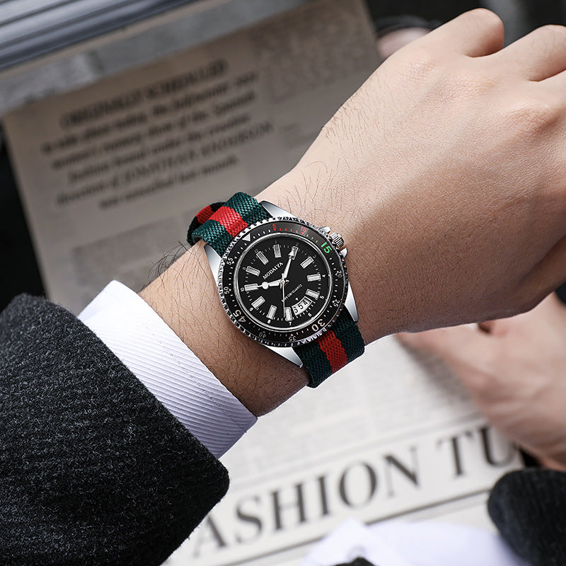 Tactical Webbing Quartz Field Watch