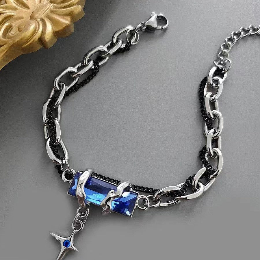 Astral Gemstone Star Chain Bracelet (4 Colors)