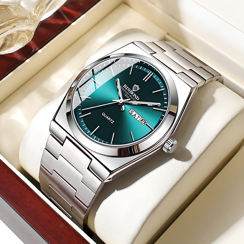Sleek Dual Calendar Quartz Watch (11 variants)