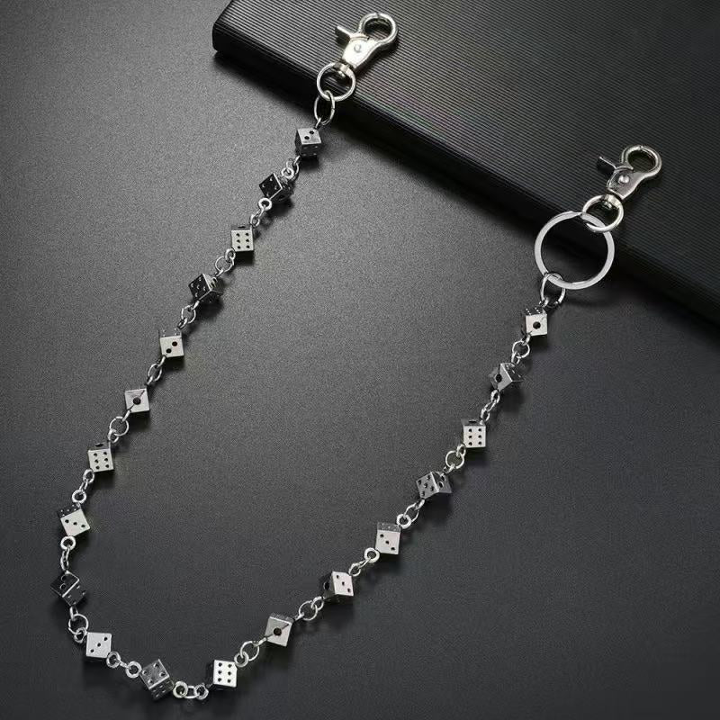 Cyberpunk Dice Layered Belt Chain