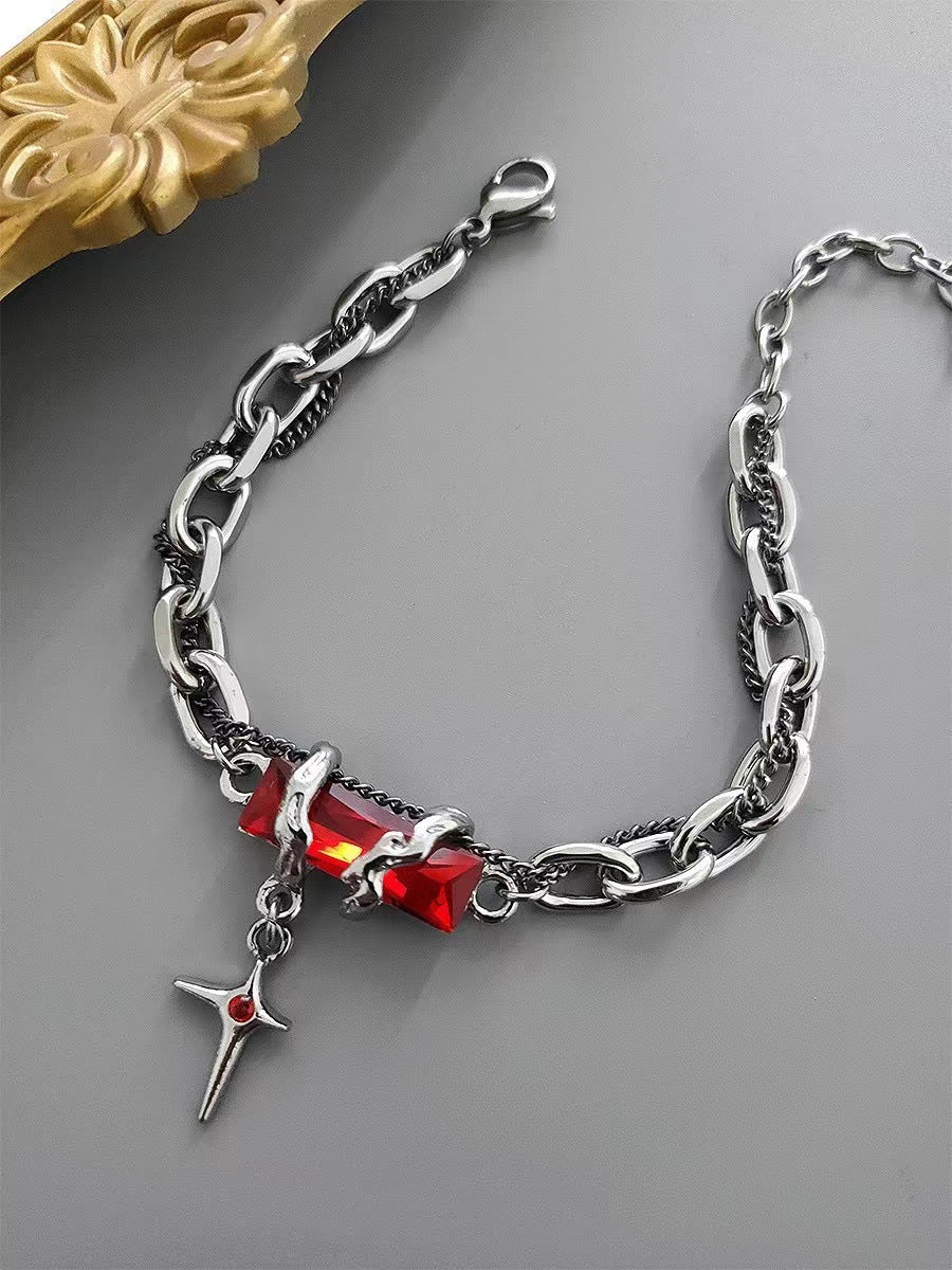 Astral Gemstone Star Chain Bracelet (4 Colors)