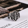 Fleur-de-Lis Silver Statement Ring