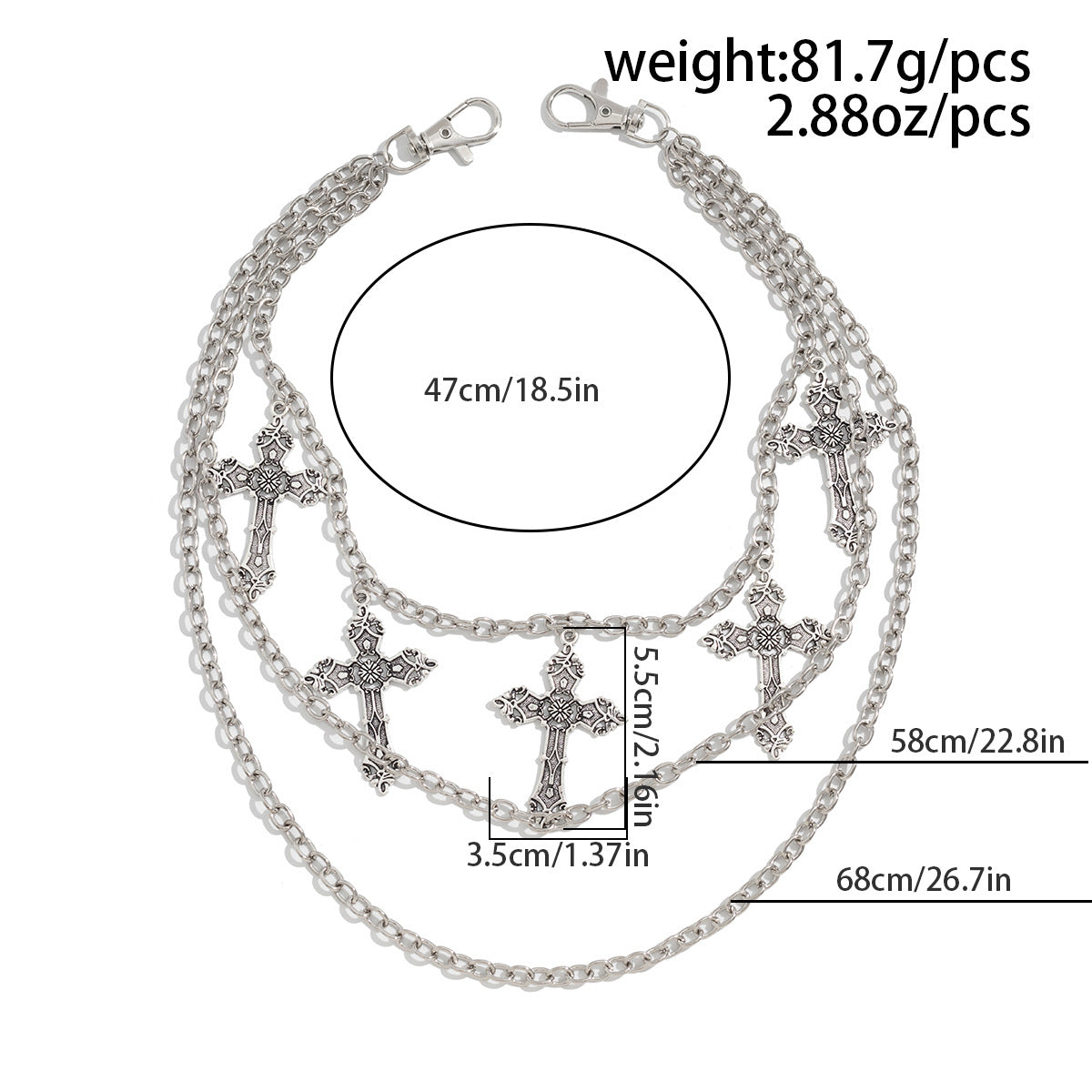 Multi-Layered Cross Belt Chain