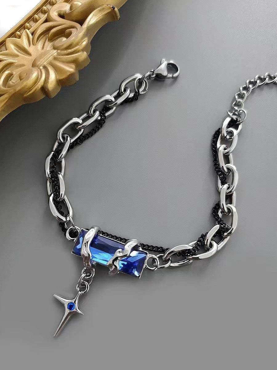 Astral Gemstone Star Chain Bracelet (4 Colors)