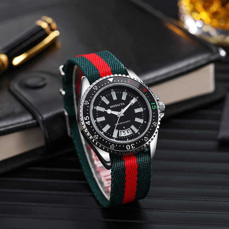 Tactical Webbing Quartz Field Watch