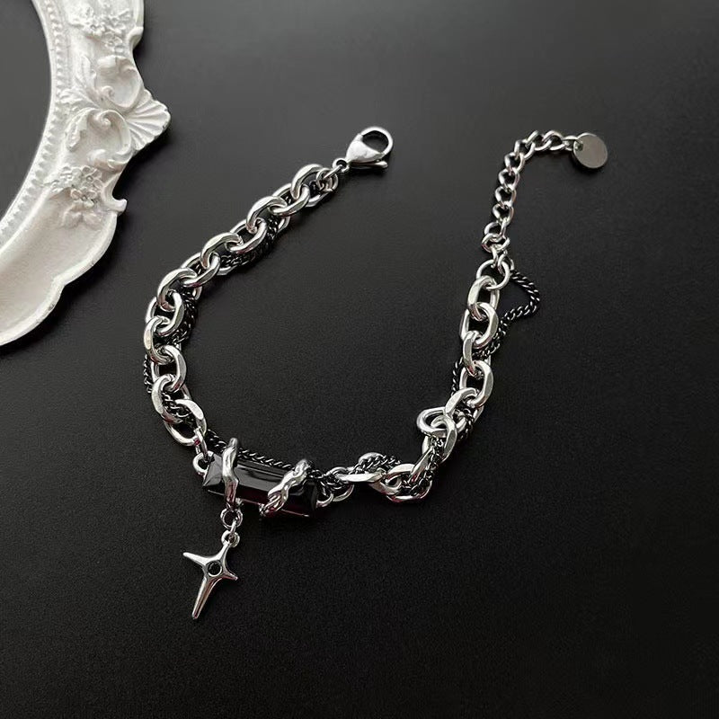 Astral Gemstone Star Chain Bracelet (4 Colors)