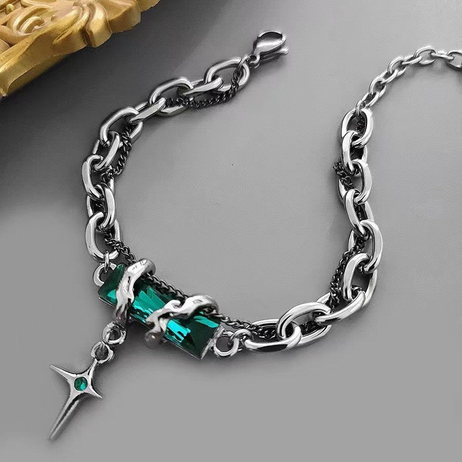 Astral Gemstone Star Chain Bracelet (4 Colors)