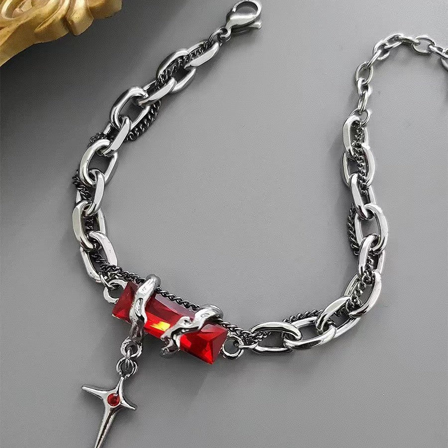 Astral Gemstone Star Chain Bracelet (4 Colors)